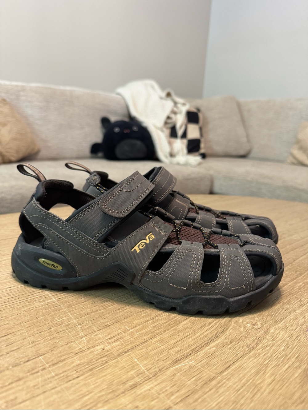 Teva Men's Dark Gray Outdoor Closed-Toe Sandals